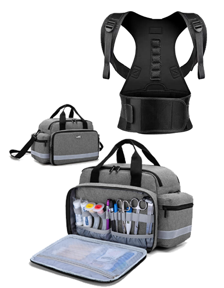 Back Brace + Medical Bag